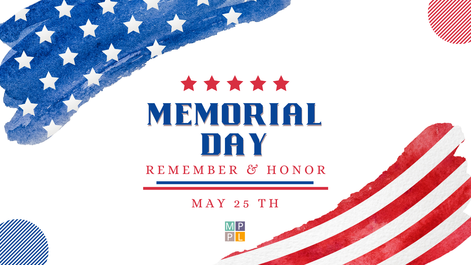 American Flag with circles