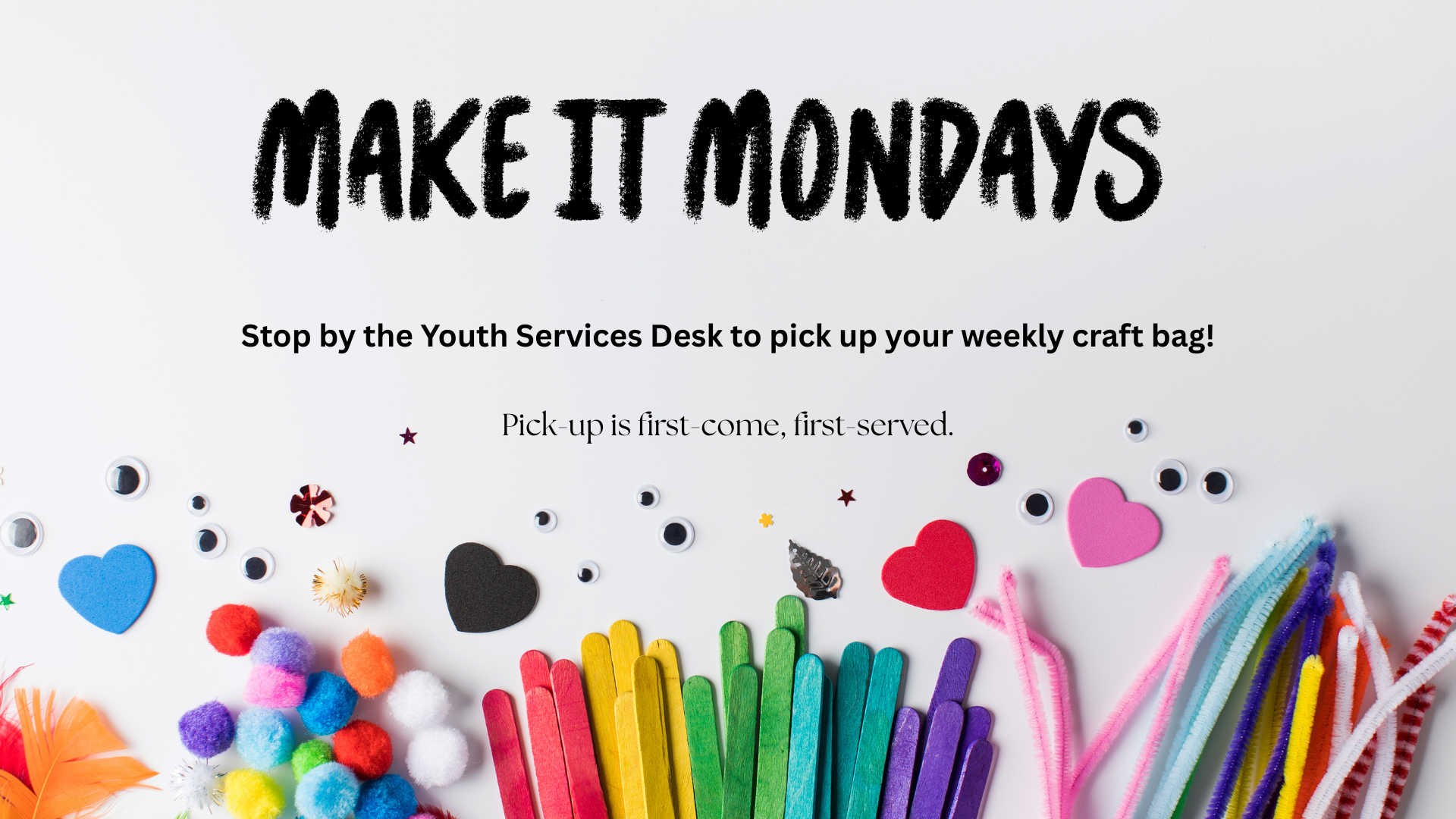 Make it Mondays crafts materials