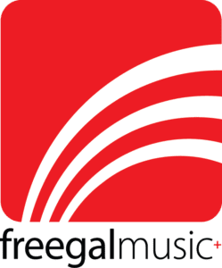 Freegal Red and White Logo