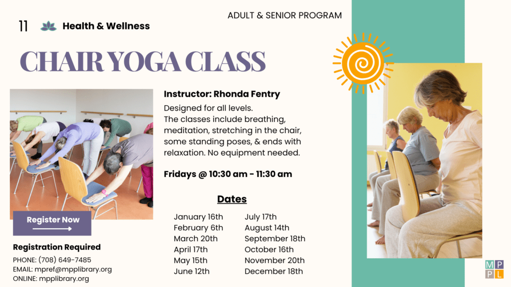 Group Bending Over Chairs and Seating on Chairs Stretching