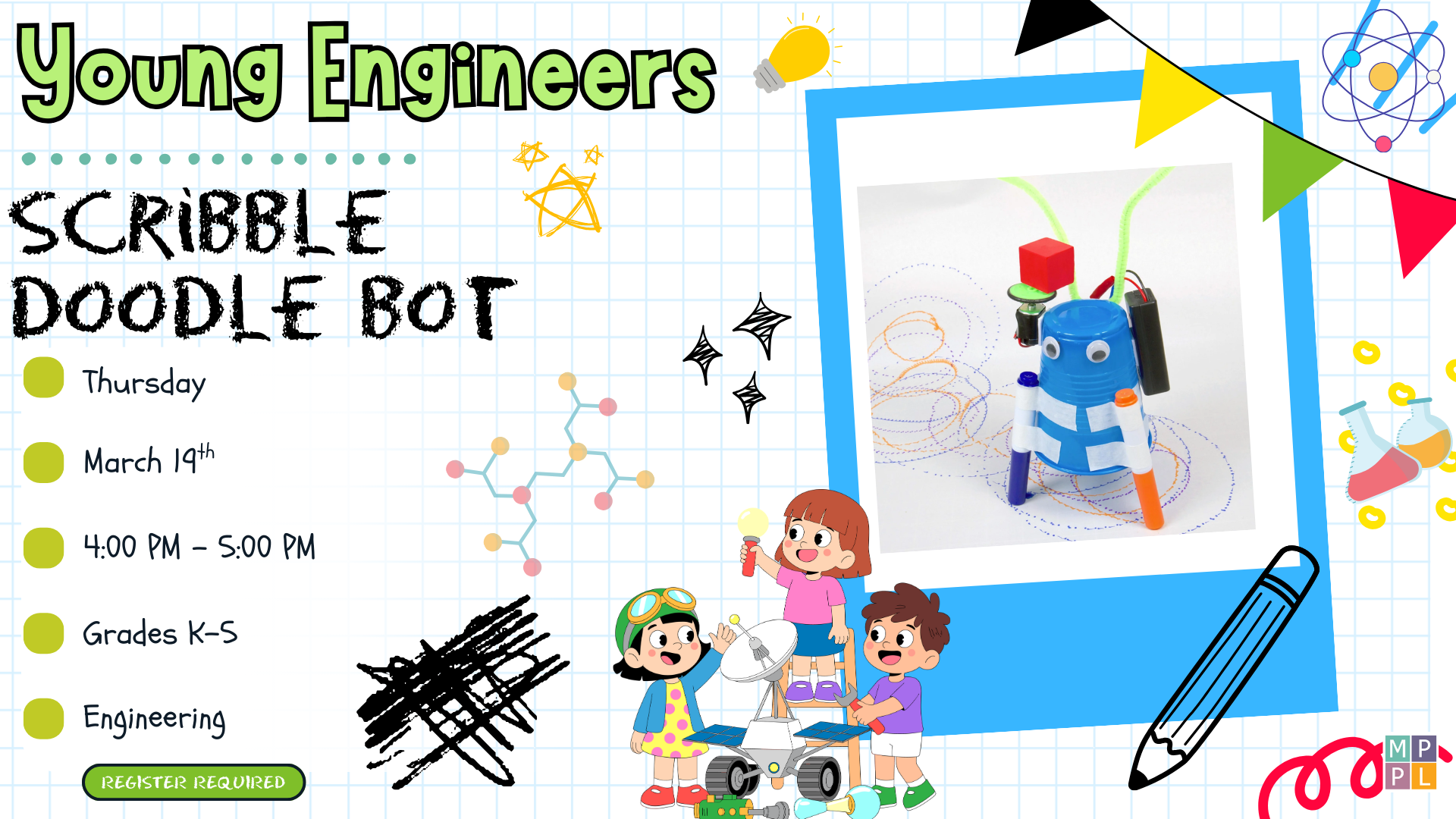 Young Engineers: Scribbling Doodle Bots